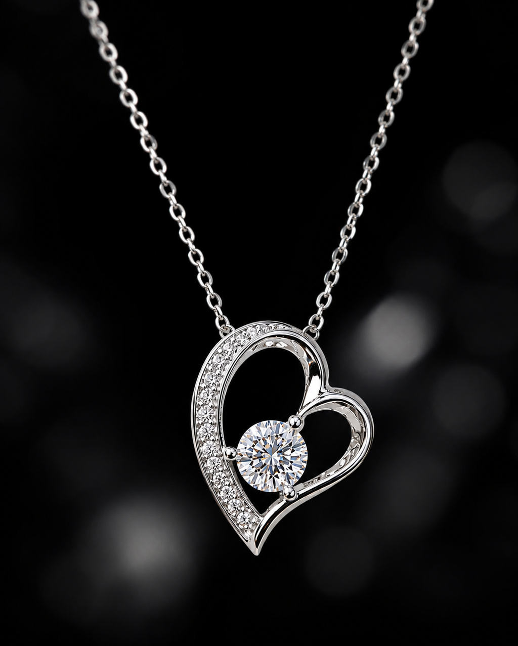 Necklace with Vivid Heart