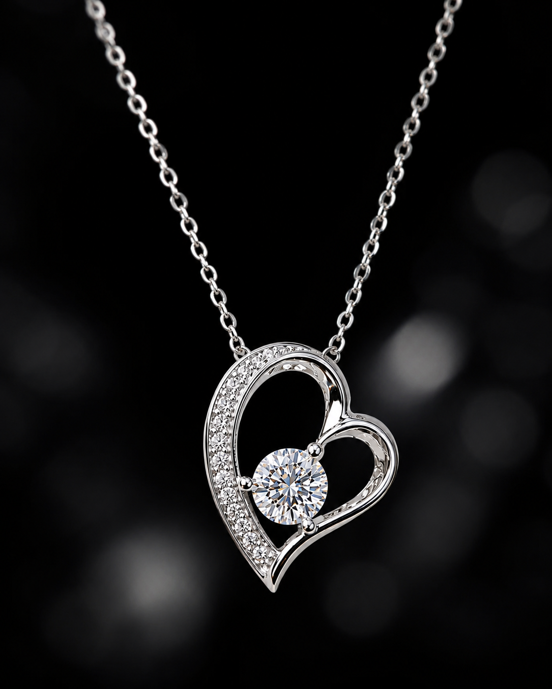 Necklace with Vivid Heart