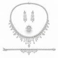 Chandelier Design Pear-Cut Crystals Set