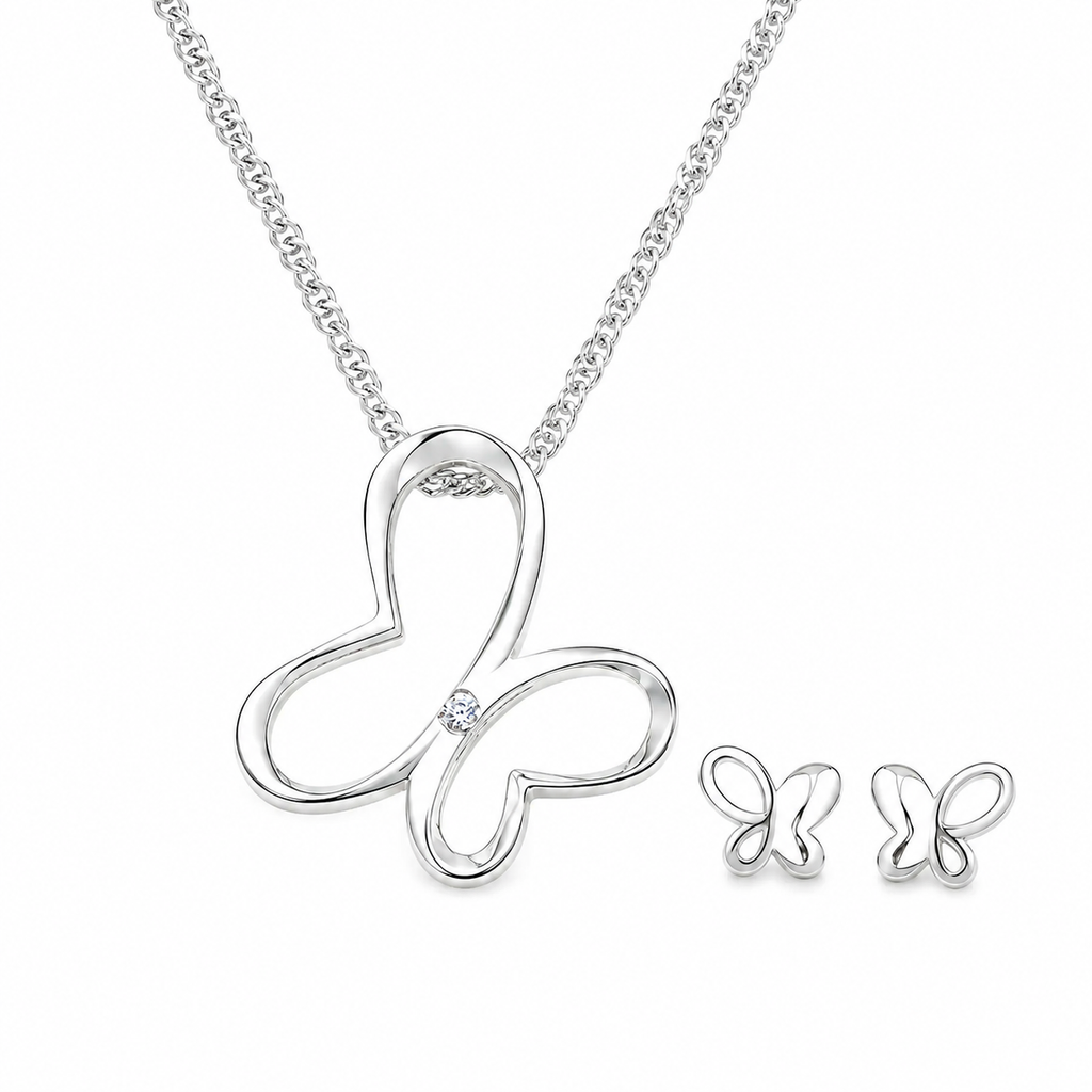 Radiant Butterfly Jewelry Set