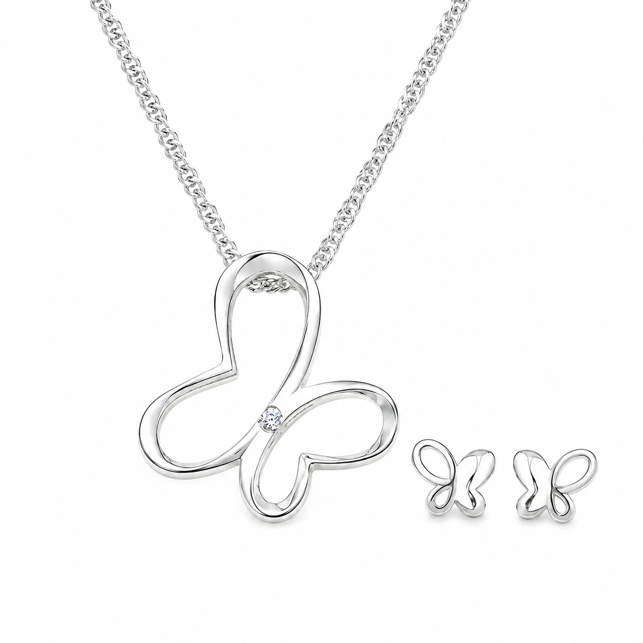 Radiant Butterfly Jewelry Set
