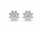 Radiant Sunburst Floral Stud Earrings