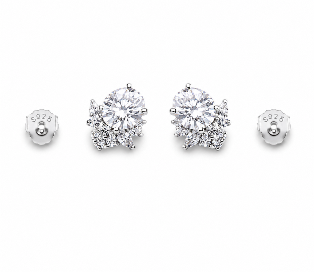 Oval Gemstone Studs