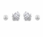 Oval Gemstone Studs