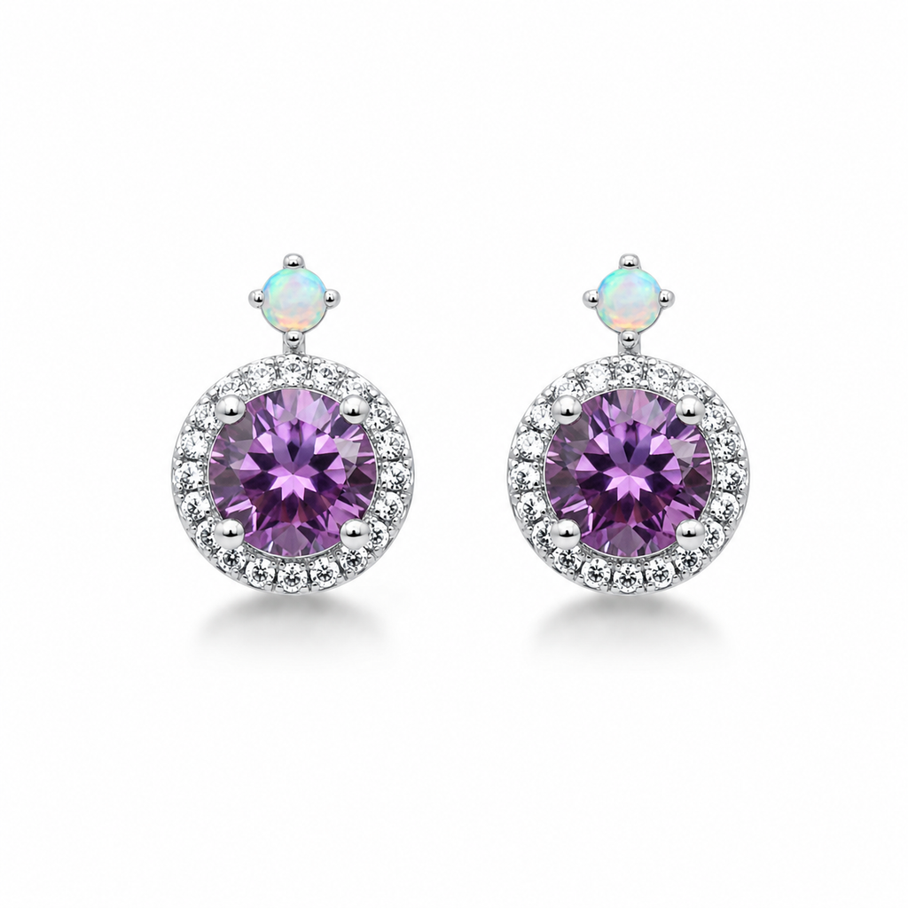 Elegant Alexandrite Studs