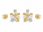 Frosted Petal Flower Studs