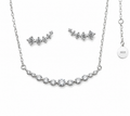 Gradient Crystal "Smile" Jewelry Set