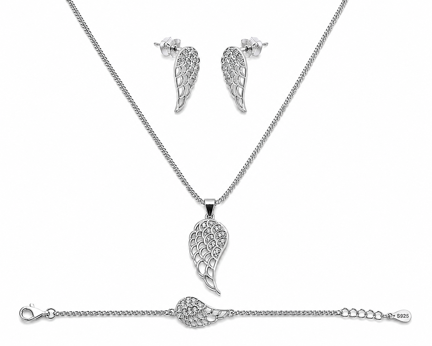 Angel Wing Jewelry Set