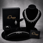 Radiant Square and Pear-Cut Crystals Set