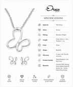 Radiant Butterfly Jewelry Set
