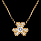 Sterling Silver Gold Blossom Necklace