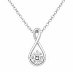 925 Infinity Loop Silver-Tone Necklace