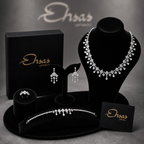Radiant Square and Pear-Cut Crystals Set