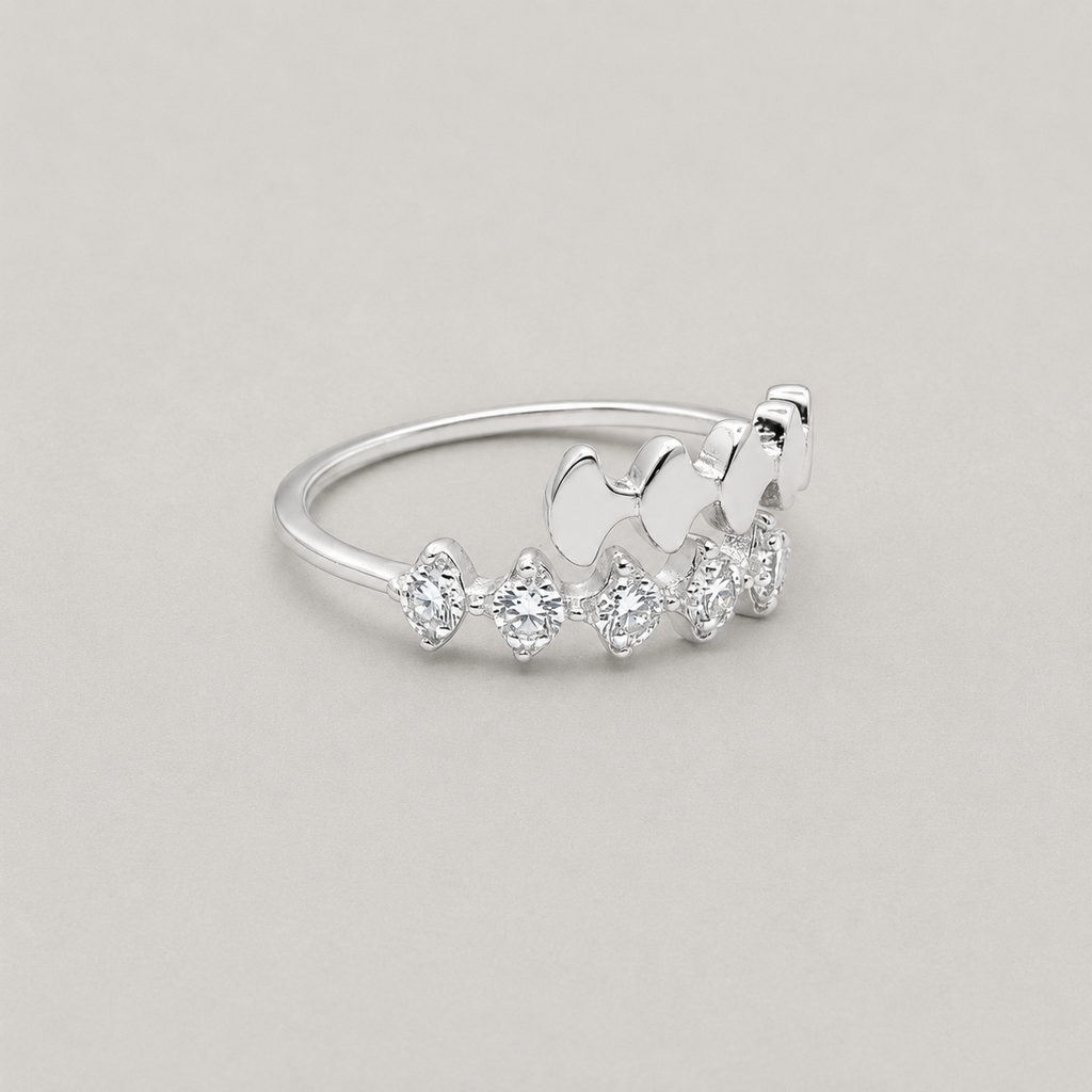 Silver Open Bypass Ring