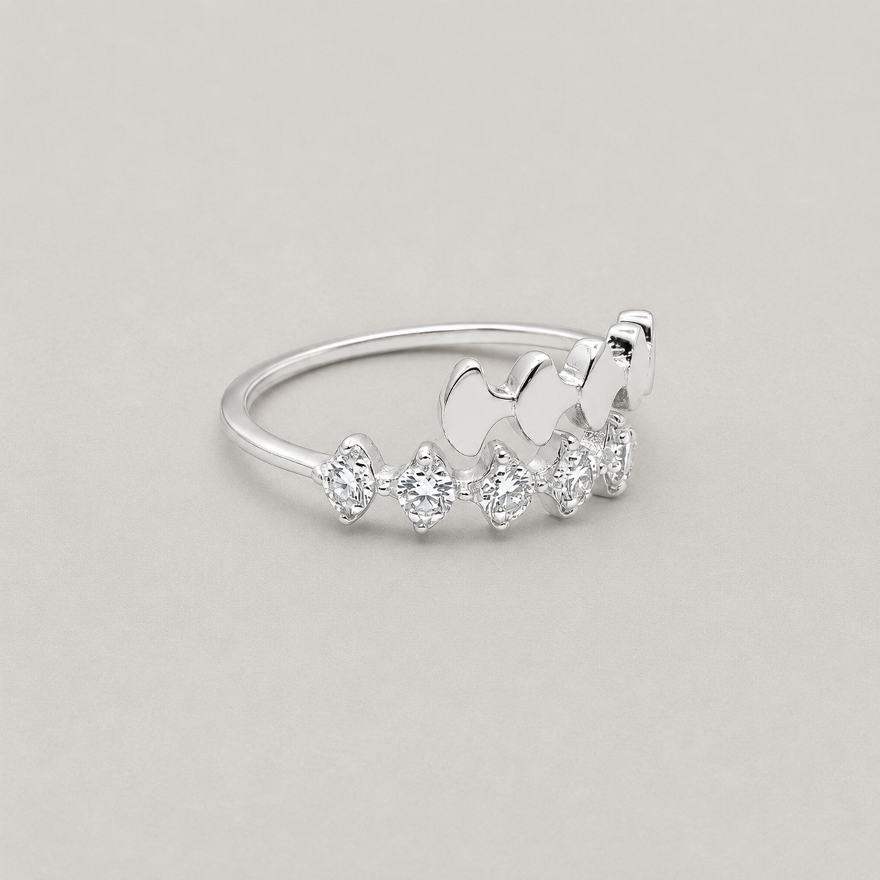 Silver Open Bypass Ring