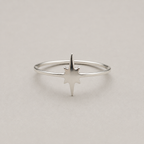 Minimalist Polished North Star Ring