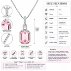 Minimalist Silver Emerald-Cut Pendant