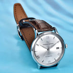 Pagani Design 1759 Men’s Automatic Pilot Watch Leather Strap – Seiko NH35 Movement, Sapphire Glass & 100M Waterproof White Dial