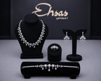 Radiant Square and Pear-Cut Crystals Set