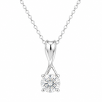 Sterling Silver Fluid Twist Necklace