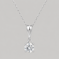 Sterling Silver Fluid Twist Necklace