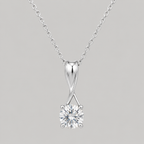 Sterling Silver Fluid Twist Necklace