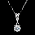 Sterling Silver Fluid Twist Necklace