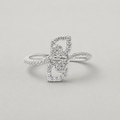 Sterling Silver Petal Bypass Ring