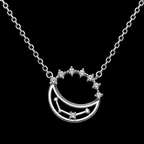 Elegant Crescent Moon Necklace