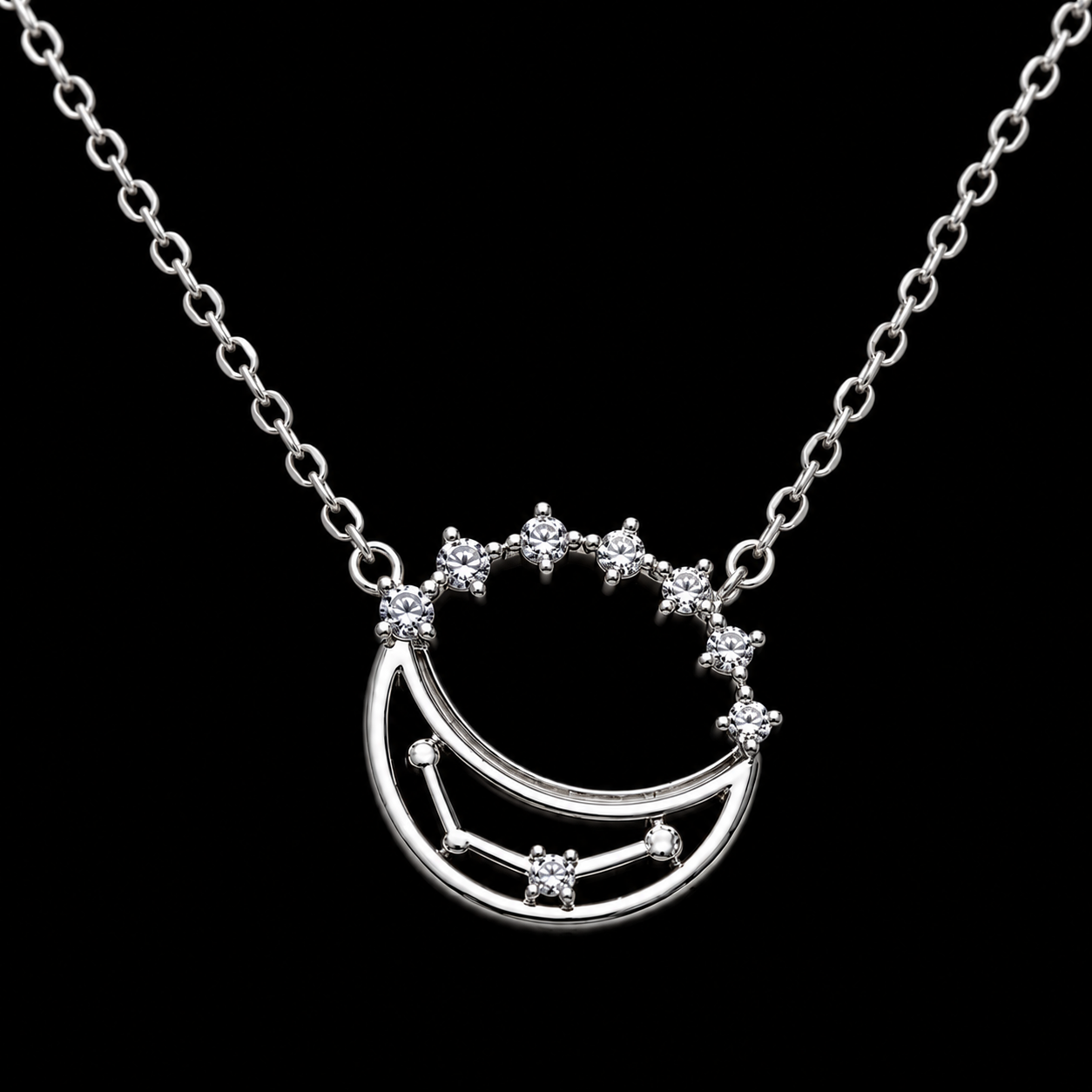 Elegant Crescent Moon Necklace