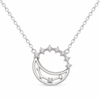Elegant Crescent Moon Necklace