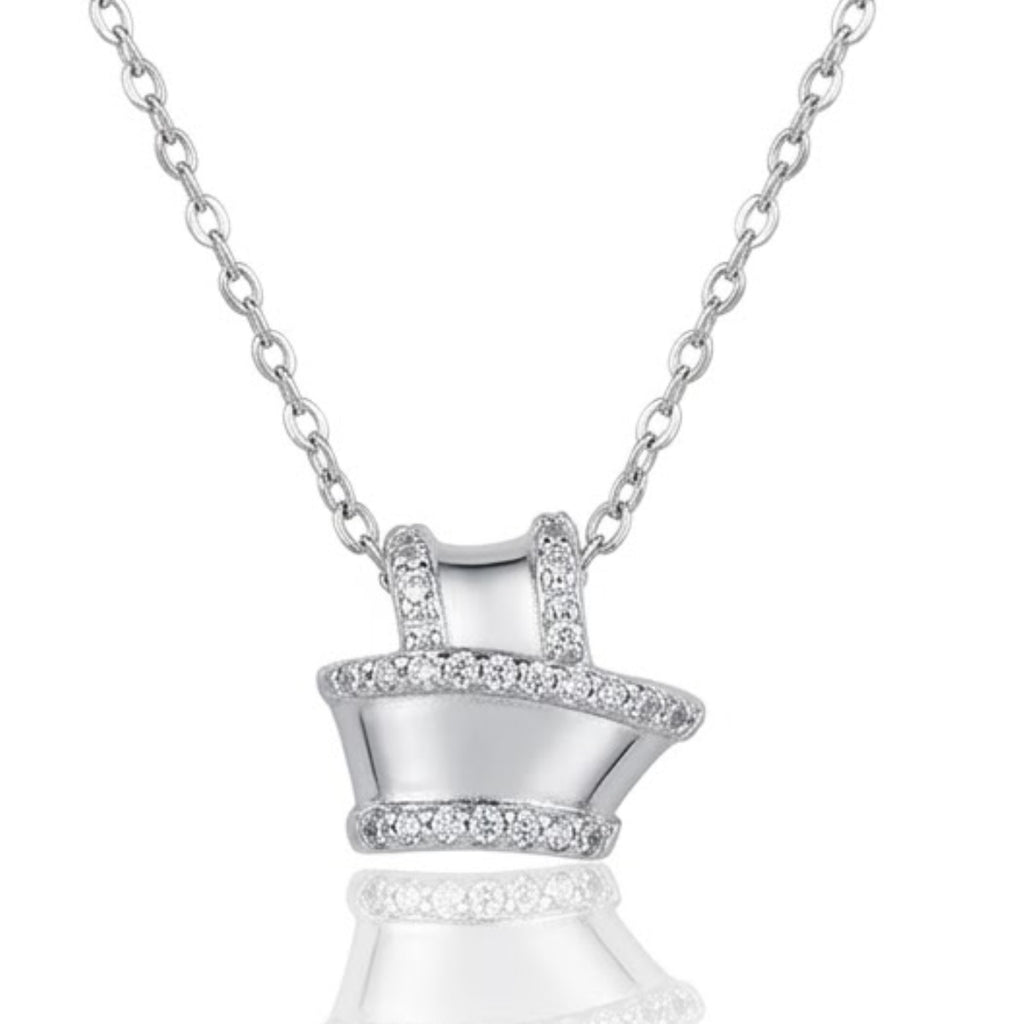 Necklace with Glistening Crystal Accents
