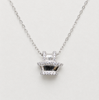 Necklace with Glistening Crystal Accents