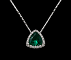 Necklace with Trillion-Cut Gemstones