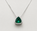 Necklace with Trillion-Cut Gemstones