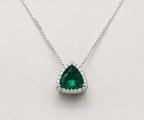 Necklace with Trillion-Cut Gemstones
