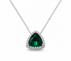 Necklace with Trillion-Cut Gemstones