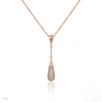 Y-Lariat Necklace with Pavé Crystal