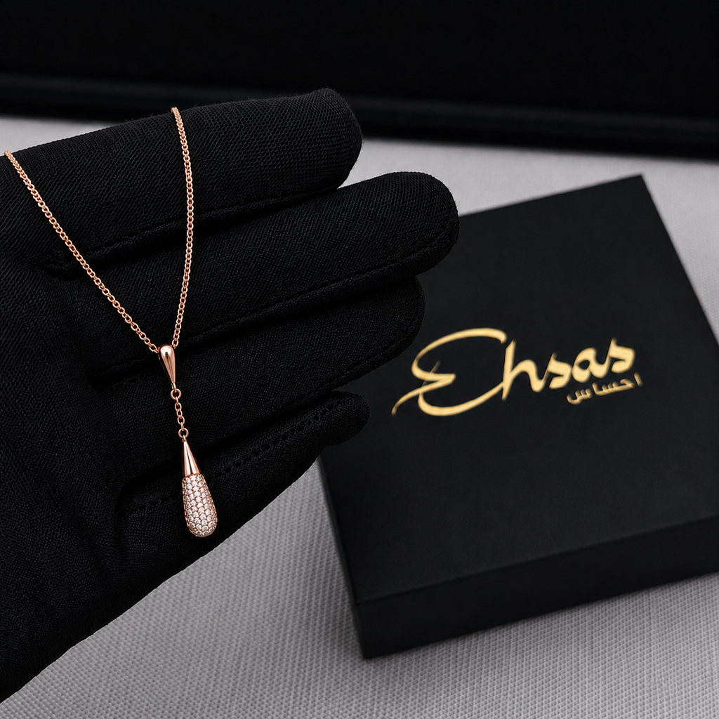 Y-Lariat Necklace with Pavé Crystal