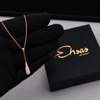 Y-Lariat Necklace with Pavé Crystal