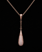 Y-Lariat Necklace with Pavé Crystal