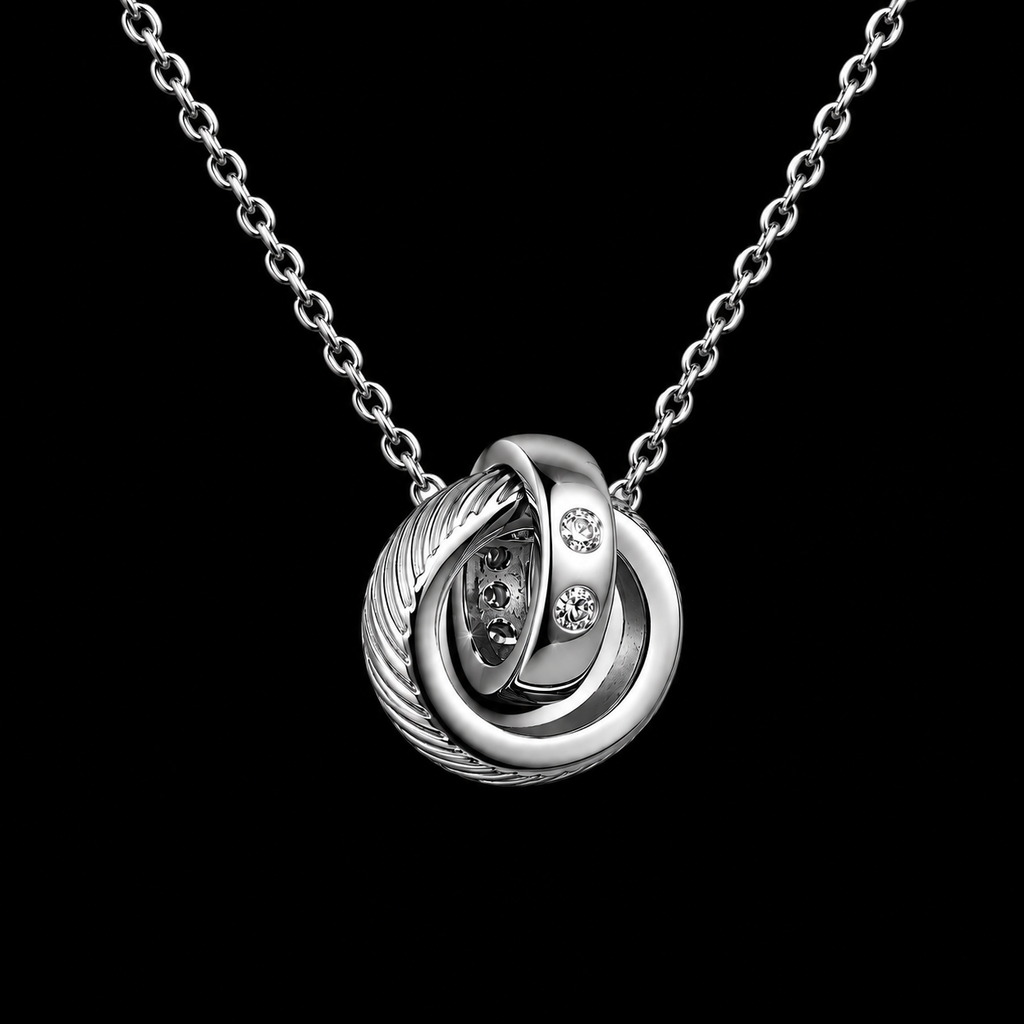 Interlocking Russian Ring Necklace
