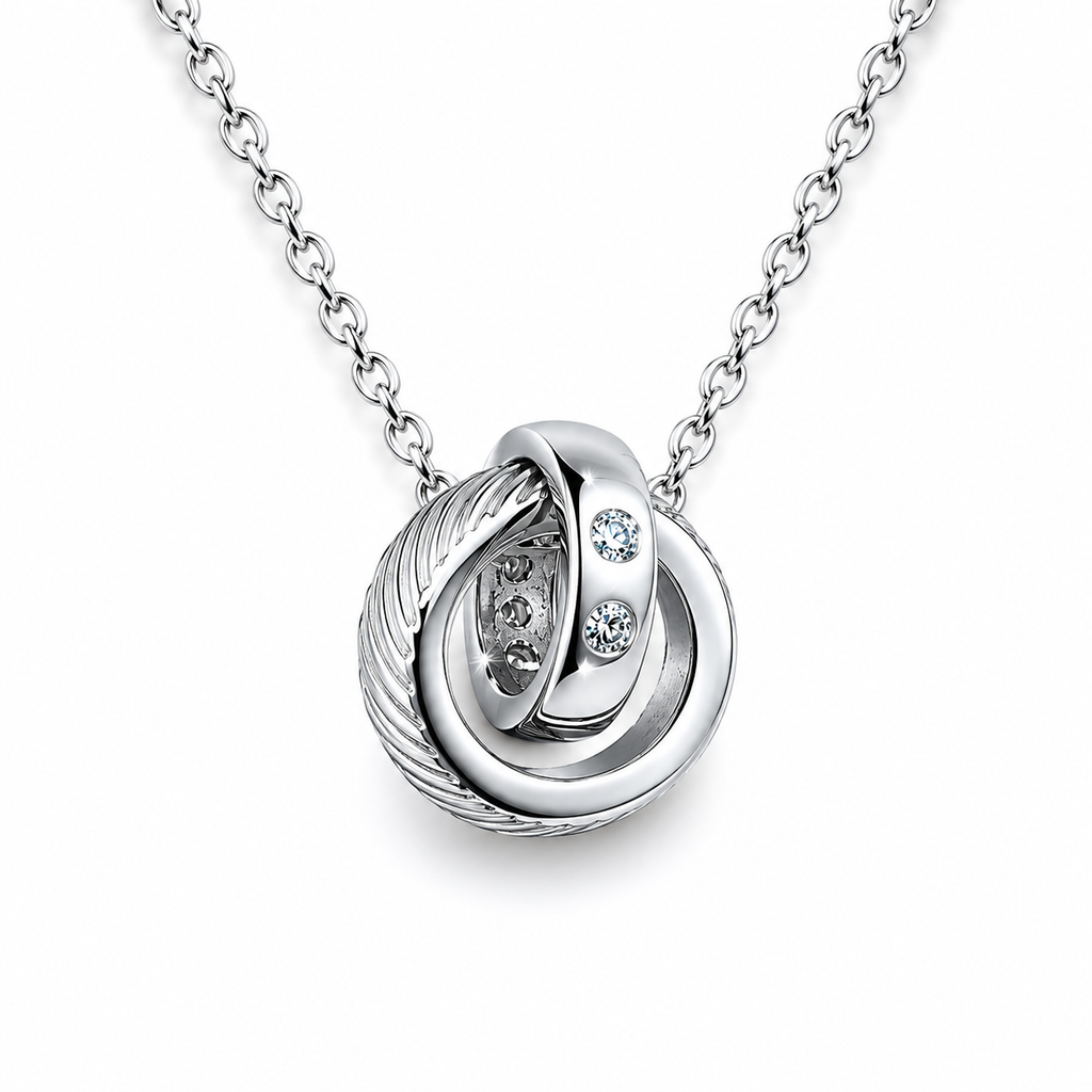 Interlocking Russian Ring Necklace