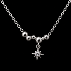 Necklace with a Dainty North Star Charm