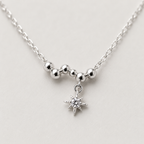 Necklace with a Dainty North Star Charm