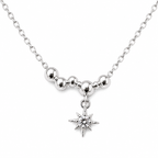 Necklace with a Dainty North Star Charm