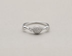 Delicate Pavé Ball Ring