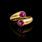 Open Bezel-set Bypass Zircon Ring