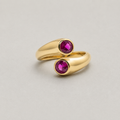 Open Bezel-set Bypass Zircon Ring