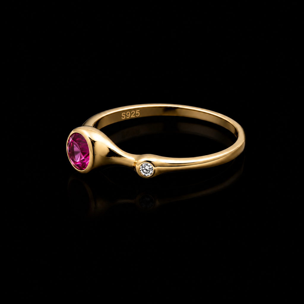 Modern Bezel Ring